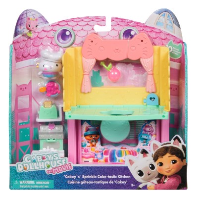 Gabbys dollhouse filmul camere pentru casa de papusi a lui gabby bucatarie cu figurine si accesorii