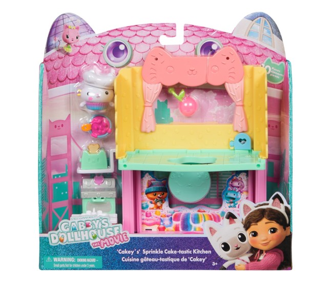 Gabbys dollhouse filmul camere pentru casa de papusi a lui gabby bucatarie cu figurine si accesorii Gabbys dollhouse filmul camere pentru casa de papusi a lui gabby bucatarie cu figurine si accesorii