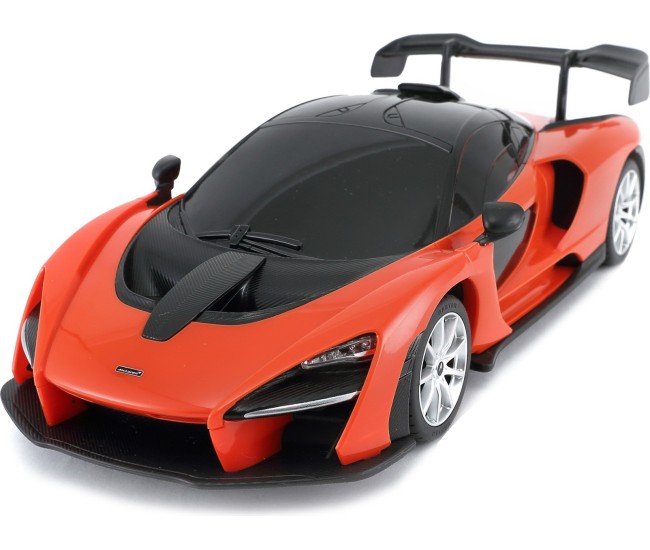 Masina cu telecomanda mclaren senna portocaliu cu scara 1 la 18 Masina cu telecomanda mclaren senna portocaliu cu scara 1 la 18
