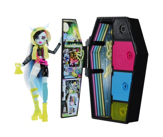 Monster high neon frights papusa frankie stein Monster high neon frights papusa frankie stein