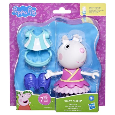 Peppa pig set figurina si accesorii vestimentare oita suzy 15cm Peppa pig set figurina si accesorii vestimentare oita suzy 15cm