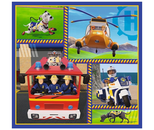 Puzzle trefl 3in1 pompierul sam o zi din viata pompierilor Puzzle trefl 3in1 pompierul sam o zi din viata pompierilor