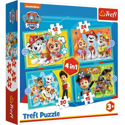 Puzzle trefl 4in1 patrula catelusilor Puzzle trefl 4in1 patrula catelusilor