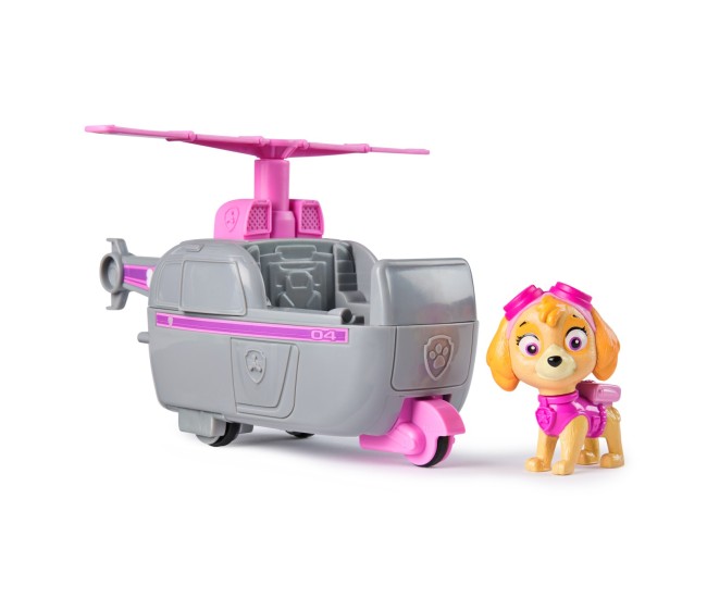 Patrula catelusilor set vehicul de baza elicopter si figurina skye Patrula catelusilor set vehicul de baza elicopter si figurina skye