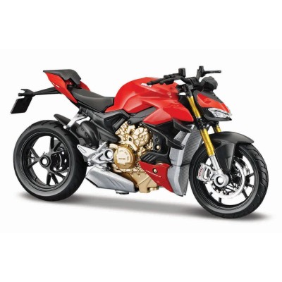 Maisto motocicleta metalica editie speciala ducati super naked v4 scara 1 la 18