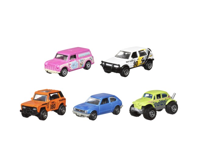 Matchbox set 5 masinute metalice mbx retro scara 1:64 Matchbox set 5 masinute metalice mbx retro scara 1:64