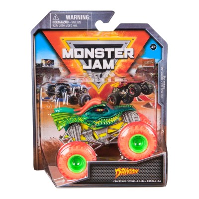 Monster jam masinuta metalica dragon scara 1 la 64