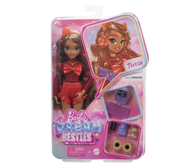 Barbie dream besties papusa teresa cu accesorii Barbie dream besties papusa teresa cu accesorii