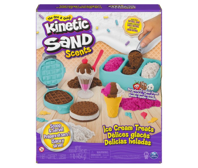 Kinetic sand set inghetata si prajiturele colorate si parfumate Kinetic sand set inghetata si prajiturele colorate si parfumate