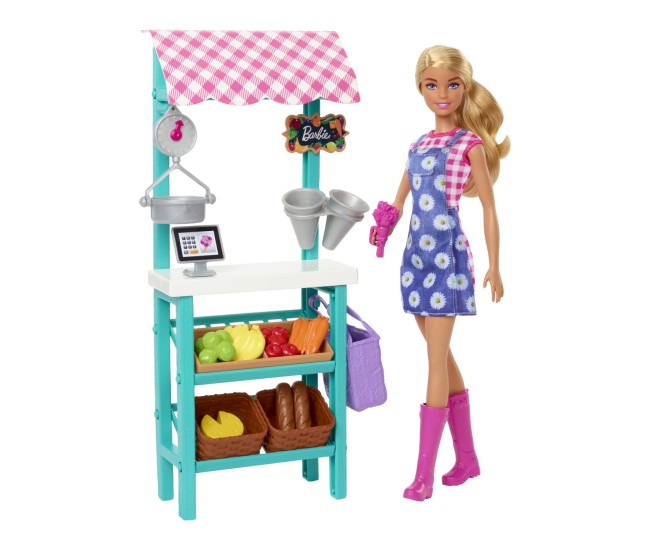 Barbie papusa barbie you can be vanzatoare la market Barbie papusa barbie you can be vanzatoare la market