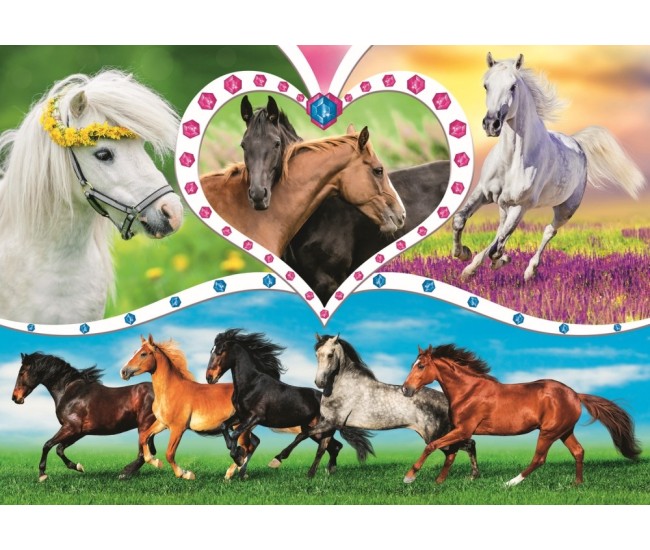 Puzzle trefl 200 frumosii cai Puzzle trefl 200 frumosii cai