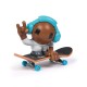 Tech dech sk8 crew pachet placa si figurina 9.6cm casti albastre Tech dech sk8 crew pachet placa si figurina 9.6cm casti albastre
