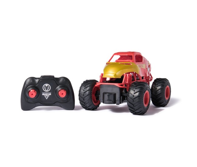 Monster jam marvel camion gigant cu telecomanda iron man scara 1 la 24 Monster jam marvel camion gigant cu telecomanda iron man scara 1 la 24
