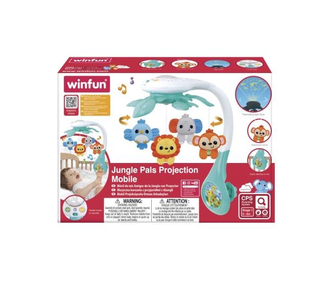 Winfun proiector mobil animalute din jungla Winfun proiector mobil animalute din jungla
