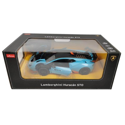 Masina cu telecomanda lamborghini huracan sto albastru scara 1 la 14