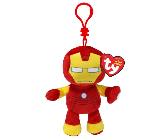 Plus breloc ty 8.5cm beanie babies marvel iron man Plus breloc ty 8.5cm beanie babies marvel iron man