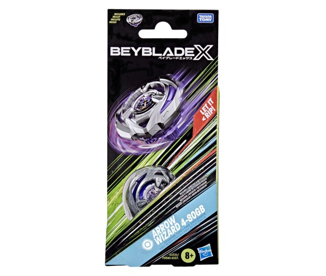 Beyblade x let it rip spirala arrow wizard 4-80gb Beyblade x let it rip spirala arrow wizard 4-80gb