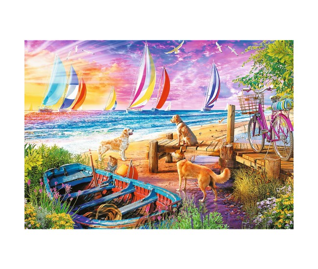 Puzzle trefl uft 1000 barcile pe mare Puzzle trefl uft 1000 barcile pe mare
