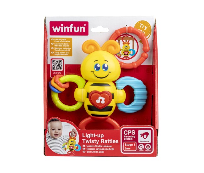 Winfun zornaitoare albinuta cu sunete si lumini Winfun zornaitoare albinuta cu sunete si lumini