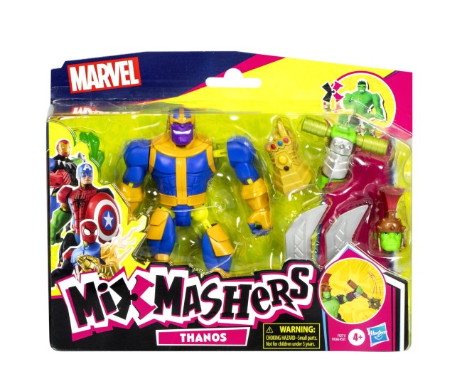 Marvel avengers mix mashers set figurina thanos 12cm si accesorii Marvel avengers mix mashers set figurina thanos 12cm si accesorii