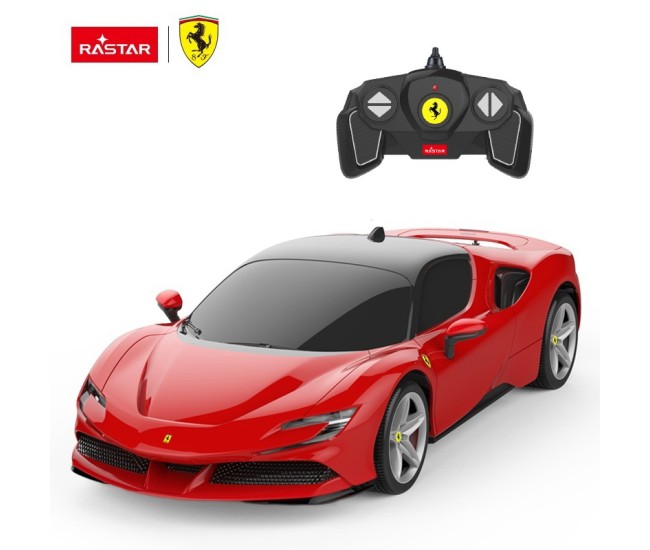 Masina cu telecomanda ferrari sf90 stradale scara 1 la 18 Masina cu telecomanda ferrari sf90 stradale scara 1 la 18