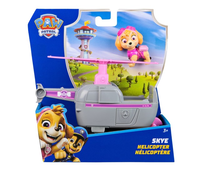Patrula catelusilor set vehicul de baza elicopter si figurina skye Patrula catelusilor set vehicul de baza elicopter si figurina skye