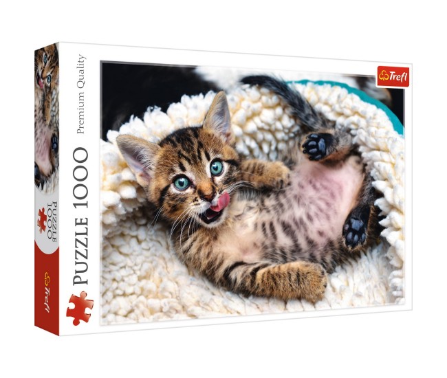 Puzzle trefl 1000 pisicuta vesela Puzzle trefl 1000 pisicuta vesela