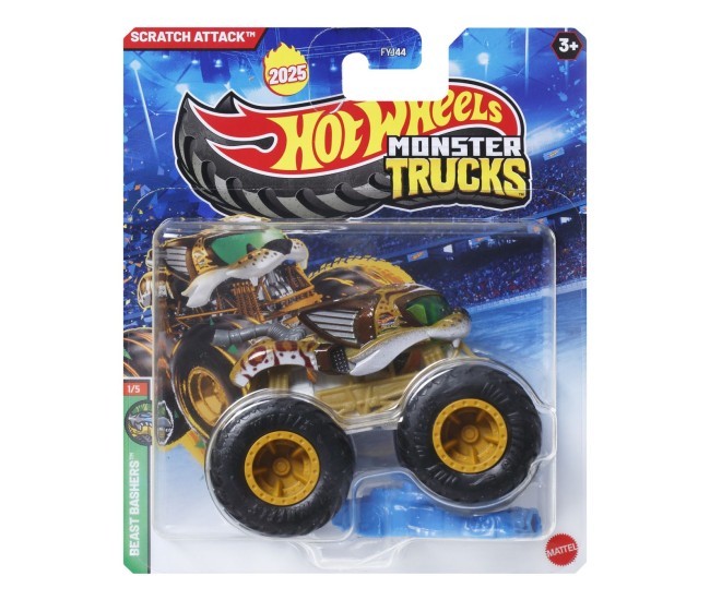 Hot wheels monster truck masinuta scratch attack scara 1:64 Hot wheels monster truck masinuta scratch attack scara 1:64