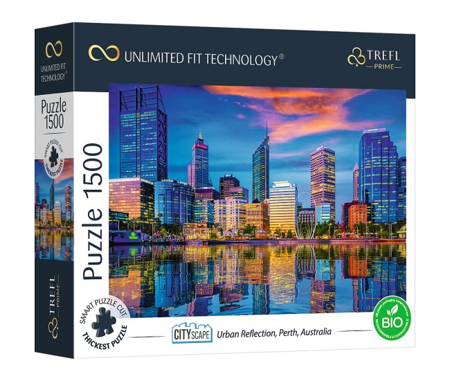 Puzzle trefl uft 1500 reflexia orasului Puzzle trefl uft 1500 reflexia orasului