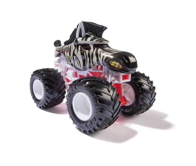 Monster jam masinuta metalica racing stripes scara 1 la 64 Monster jam masinuta metalica racing stripes scara 1 la 64