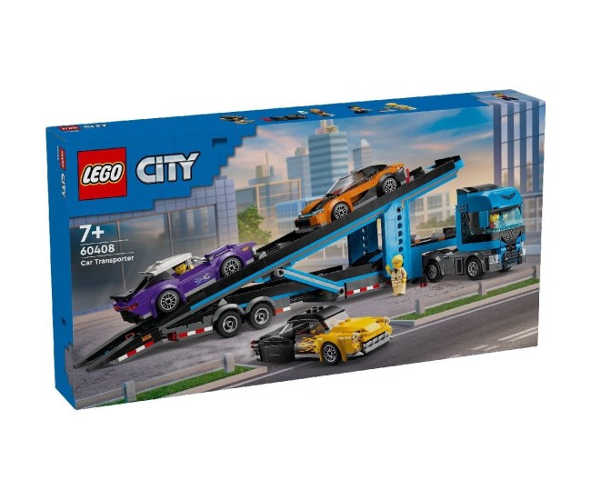 Lego city camion transportor de masini sport 60408 Lego city camion transportor de masini sport 60408