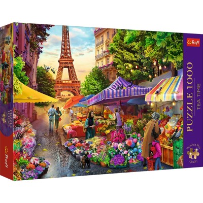 Puzzle trefl 1000 premium plus tea time piata de flori Puzzle trefl 1000 premium plus tea time piata de flori