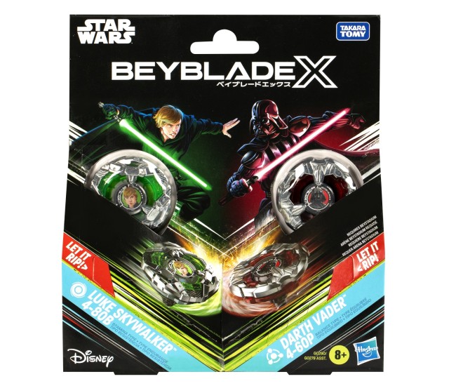 Beyblade x star wars pachet duo luke skywalker 4-80b si darth vader 4-60p Beyblade x star wars pachet duo luke skywalker 4-80b si darth vader 4-60p