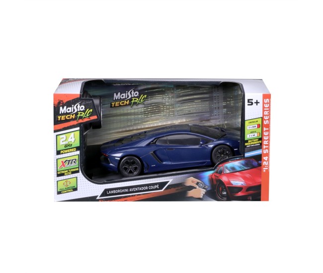 Maisto masinuta cu telecomanda 2.4ghz lamborghini aventador coupe scara 1 la 24