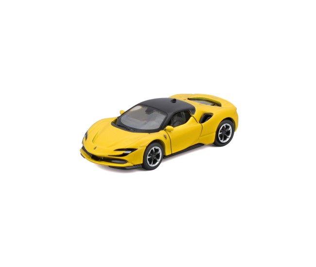 Maisto masinuta metalica speed icons ferrari sf90 stradale galben scara 1 la 64