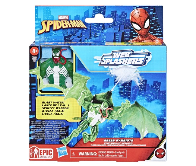 Hasbspiderman set vehicul si figurina green symbiote 10cm Hasbspiderman set vehicul si figurina green symbiote 10cm