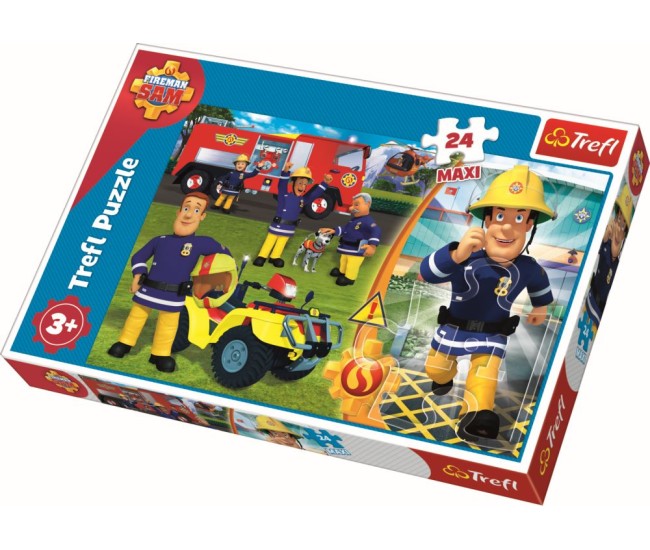 Puzzle trefl 24 maxi bravul pompier sam Puzzle trefl 24 maxi bravul pompier sam