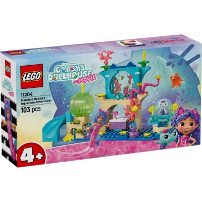 Lego gabbys dollhouse filmul aventurile in acvariu ale sirenei gabby 11204