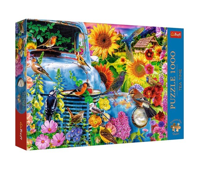 Puzzle trefl 1000 premium plus tea time viata la tara pasari cantatoare Puzzle trefl 1000 premium plus tea time viata la tara pasari cantatoare