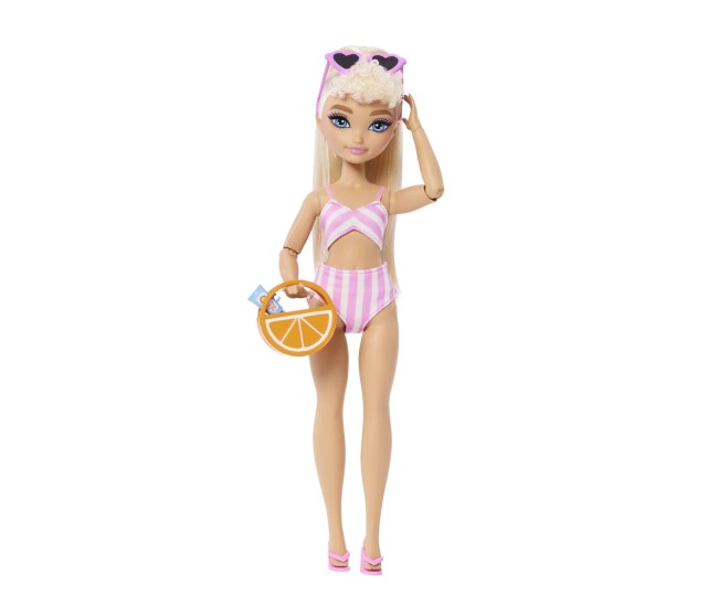 Barbie dream besties papusa barbie malibu la plaja cu accesorii