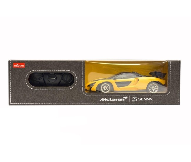 Masina cu telecomanda mclaren senna galben cu scara 1 la 24 Masina cu telecomanda mclaren senna galben cu scara 1 la 24