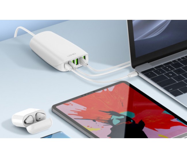 Incarcator Retea LDNIO A6573C, 5x USB, 65 W, 1,5 m (alb) Incarcator Retea LDNIO A6573C, 5x USB, 65 W, 1,5 m (alb)